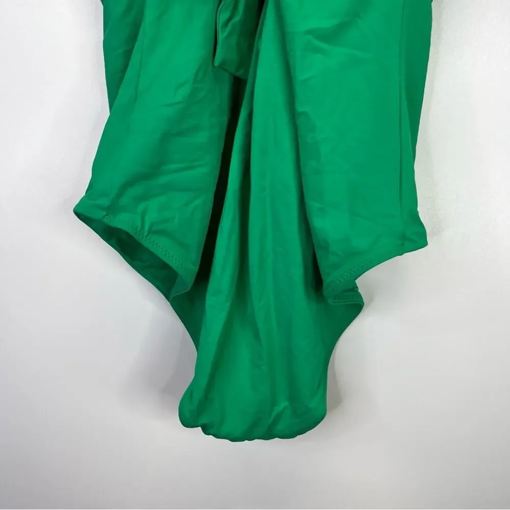 Becca Etc Strappy One Piece swimsuit green verde - 1X